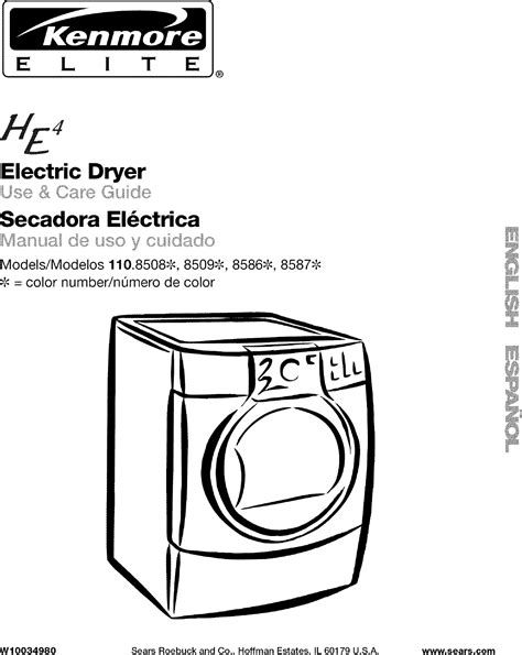 Appliance manuals and free pdf instructions. . Kenmore elite dryer manual pdf